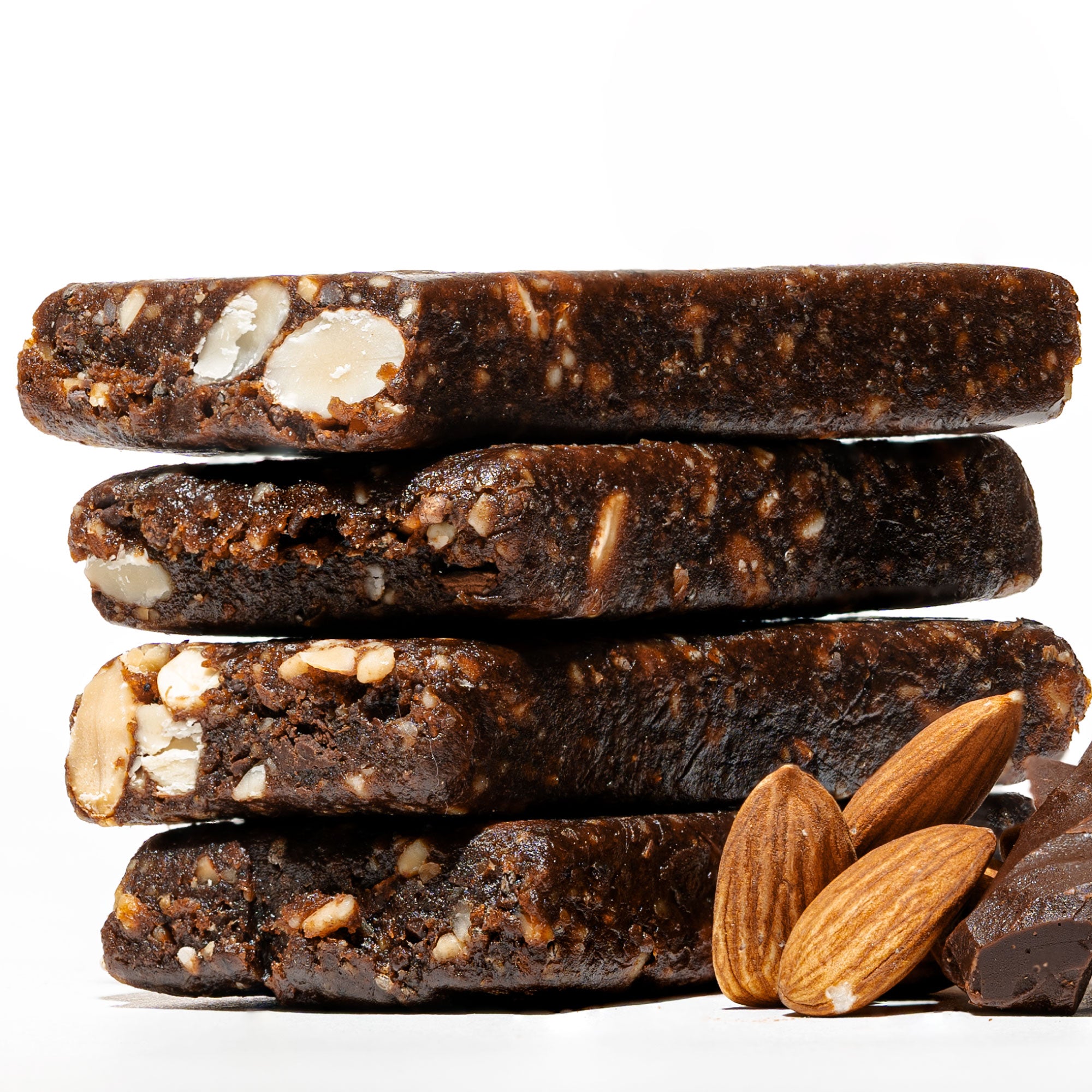 organic dark chocolate almond energy bar | jonesbar